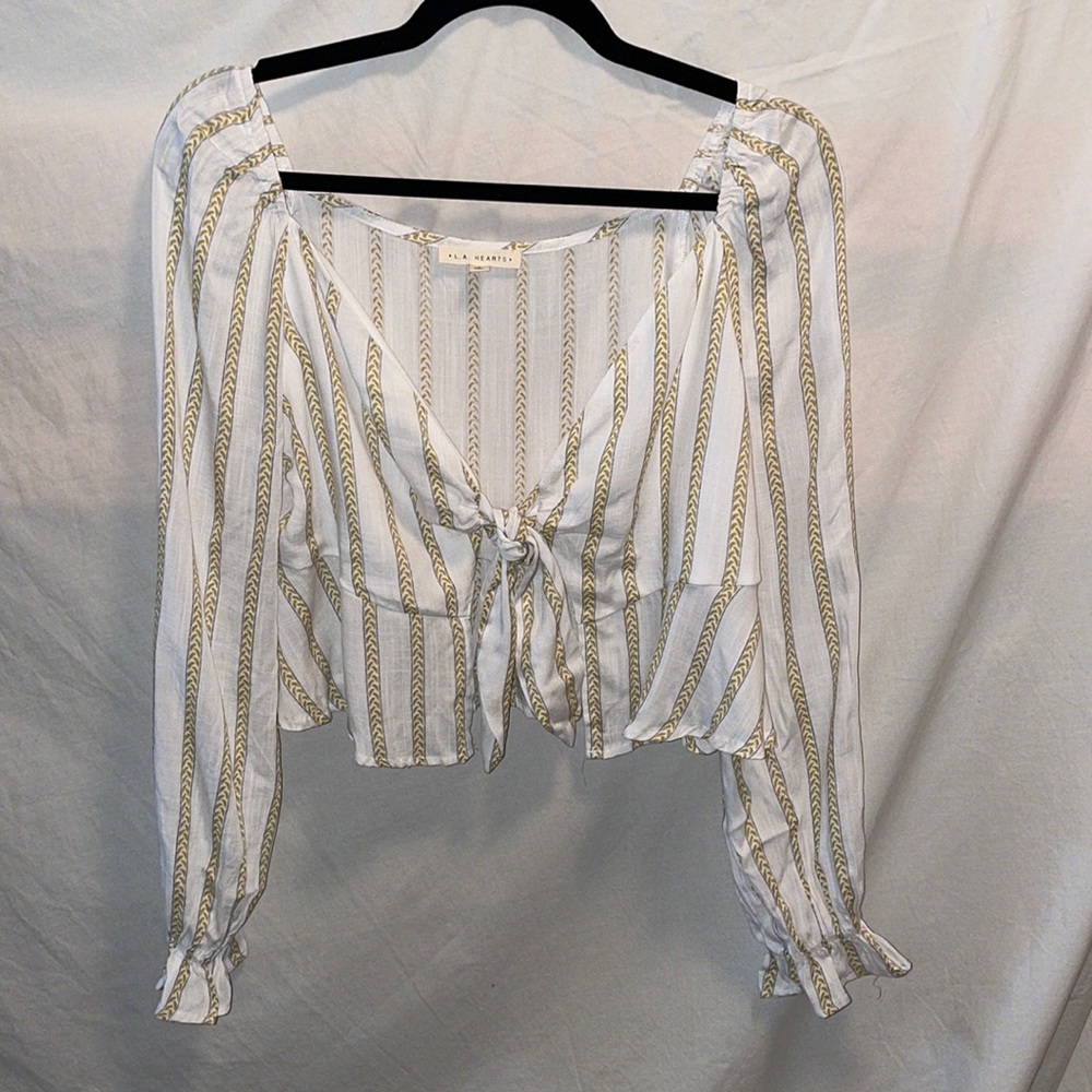 Cropped Blouse - LA Hearts Size S